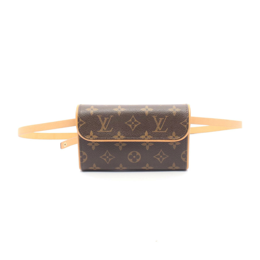 Louis Vuitton Pochette Florentine Waist Bag Body Canvas Leather Monogram Brown